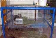 Cornice pvc molto fresco per gabbie per conigli interni